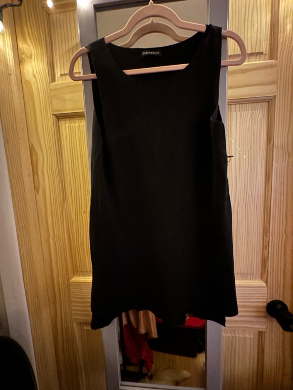 Eileen Fisher Classic Black Scoop-Neck Tank